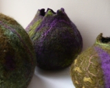 small round felt vessels